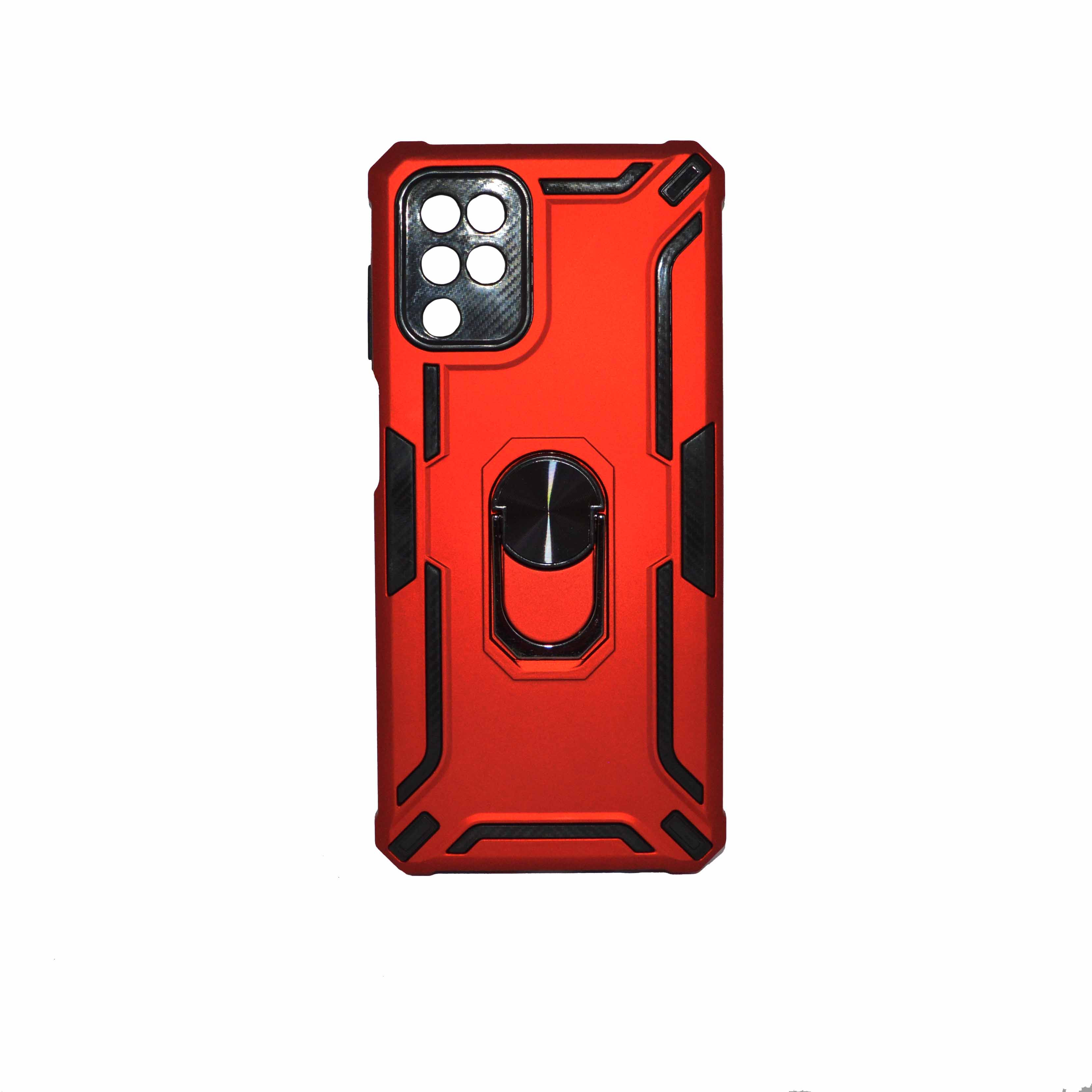 SAMSUNG A12-M12 Red  Armor Cover Military Grade Protection Built-in Kickstand Car Holder Mobile Phone Case